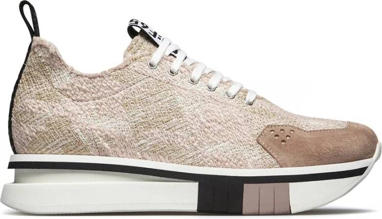 Fabi Roze Bouclè Sneaker met F65 zool