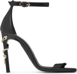 Fabi Zwarte Iconic Snake Sandalen