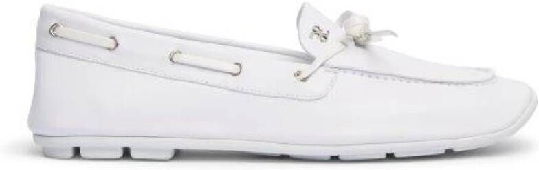 Fabi Witte leren mocassinschoenen