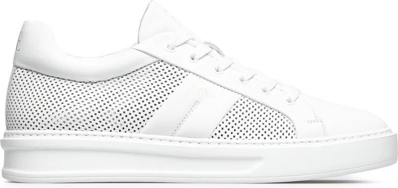 Fabi Witte leren sneakers met essentieel design