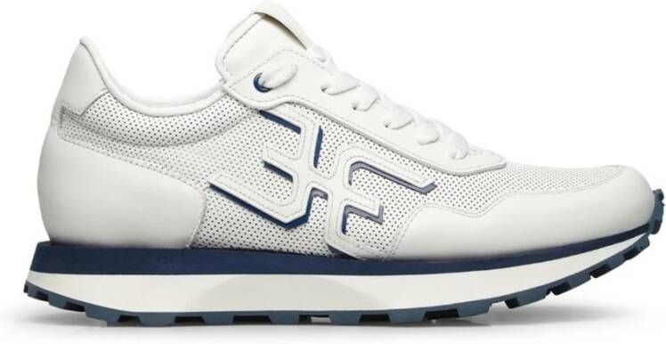 Fabi Witte Leren Sneakers voor Mannen White Heren
