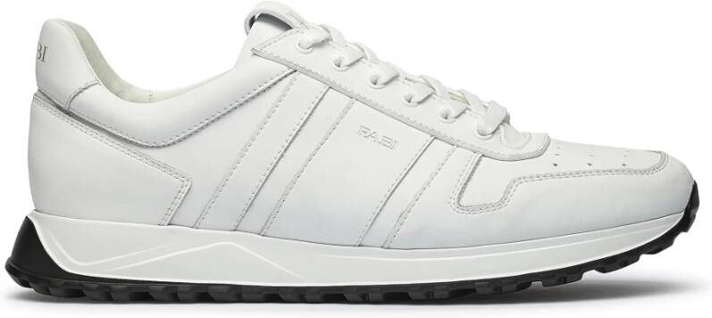 Fabi Witte Leren Sneakers White Heren