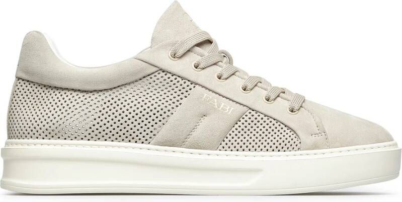 Fabi Zandkleurige Suède Sneakers Essential Design