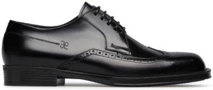 Fabi Zwarte Leren Brogue Derby Schoenen - Foto 2