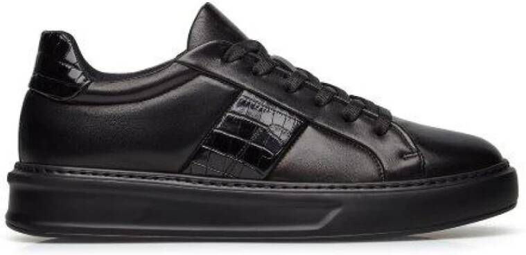 Fabi Zwarte leren sneakers met EVA-zool - Foto 2