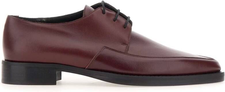 Fabiana Filippi Low-Top Sneakers Flat Shoes Bordeaux Red in rood