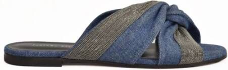 Fabiana Filippi Denim Platte Sandaal