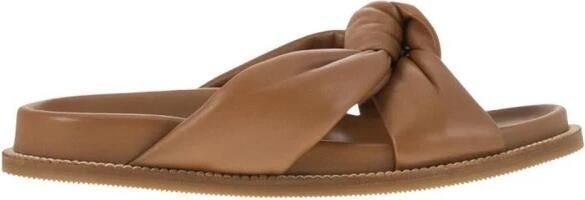 Fabiana Filippi Knotted Leather Slides