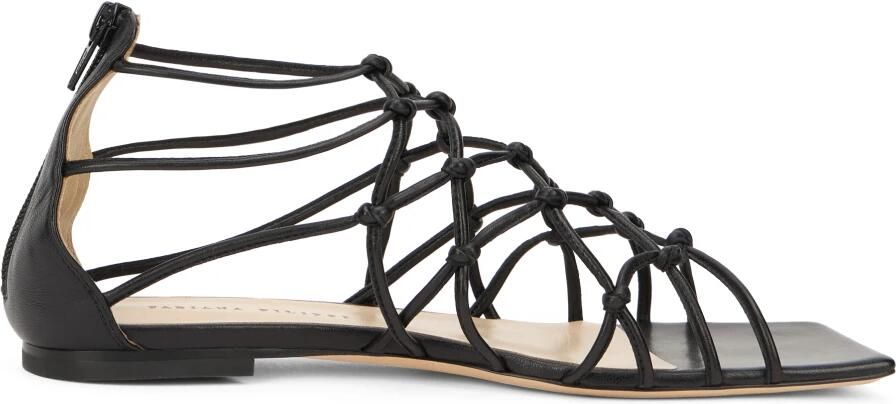 Fabiana Filippi Platte Sandaal met Kant