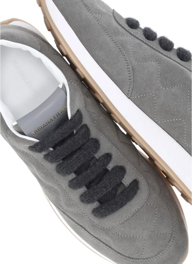 Fabiana Filippi Quilted Suede Sneakers - Foto 2