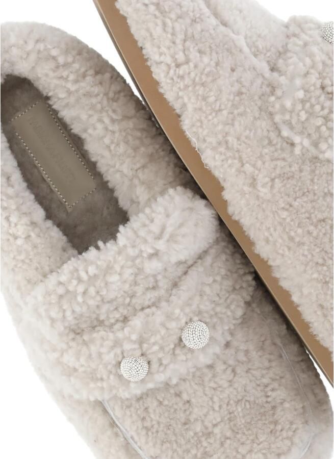 Fabiana Filippi Shearling Button Loafers - Foto 2