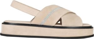Fabiana Filippi Flat Sandals Roze Dames