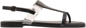 Fabiana Filippi Flat Sandals Zwart Dames