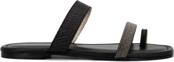 Fabiana Filippi Flats Zwart Dames