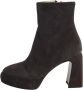Fabiana Filippi Le Fabian Bruine Leren Platform Enkellaarzen Brown Dames - Thumbnail 1