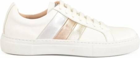 Fabiana Filippi Leren Sneakers Rubberen Zool Model