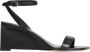 Fabiana Filippi Zwarte Leren Sleehak Sandalen Enkelband - Thumbnail 1