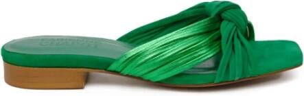 FABIENNE CHAPOT Slippers Dames Momo Sandal Suède Groen