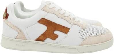 Faguo Hazel Leather Low Top Sneakers Beige Heren