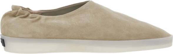 Fear Of God Beige Suède Muilezelsandalen