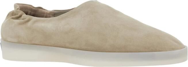 Fear Of God Beige Suède Muilezelsandalen
