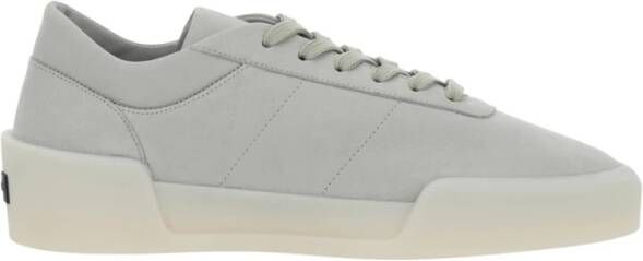Fear Of God Grijze lage sneakers met logopatch