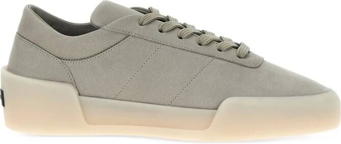 Fear Of God Grijze Veterschoenen met Rubberen Zool