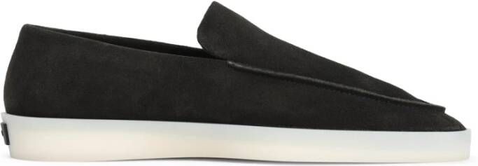 Fear Of God Zwarte Leren Loafers Stijlvolle Schoenen Black Heren
