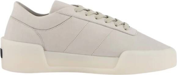 Fear Of God Lichtgrijze Lage Leren Sneaker