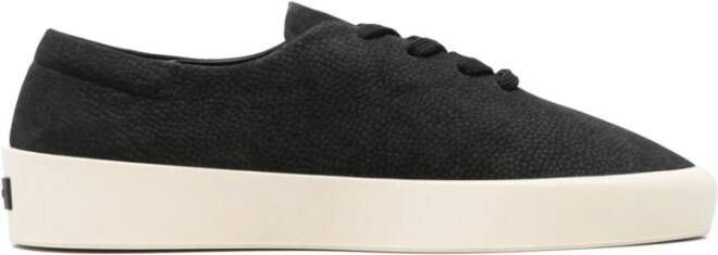 Fear Of God Zwarte Suède Sneakers Rubberen Zool