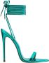 Femme LA London Lace-Up Sandalen in Zeegroen Blue Dames - Thumbnail 1