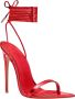 Femme LA Rode Lace-Up Stiletto Sandalen Beperkte Oplage - Thumbnail 1