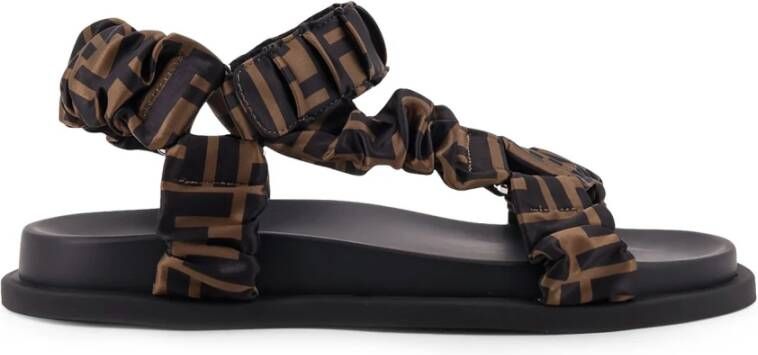 Fendi Anatomische Velcro Sandalen met Metalen Haken