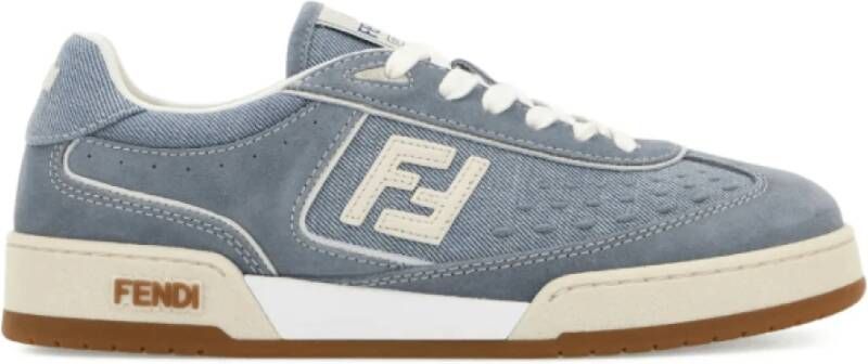 Fendi Blauwe Match Veterschoenen