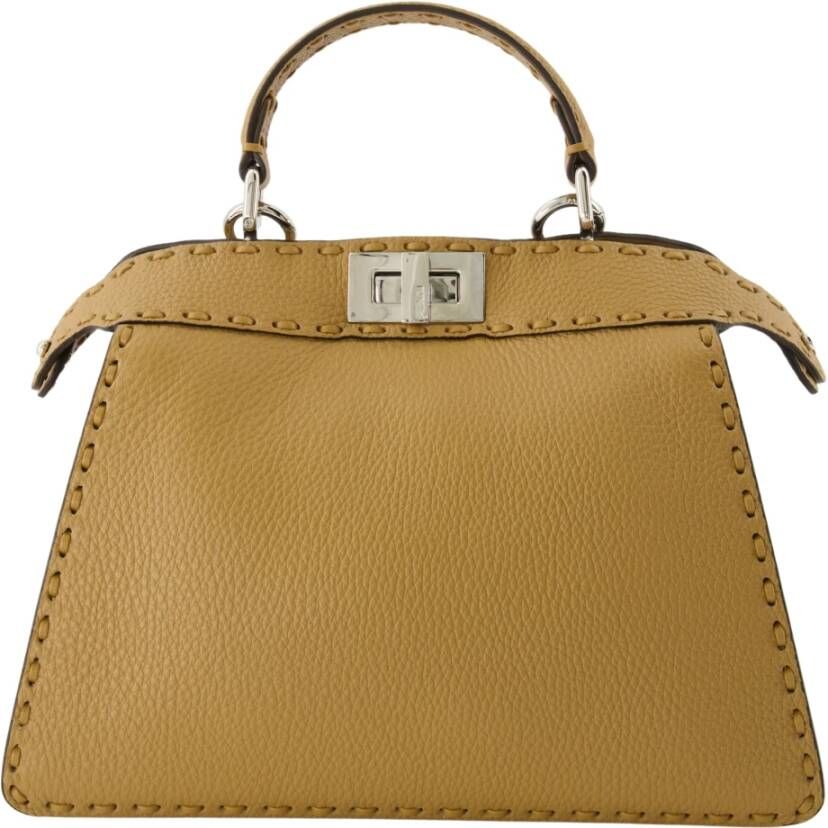 Fendi Kameelbruine Peekaboo ISeeU Tote Tas