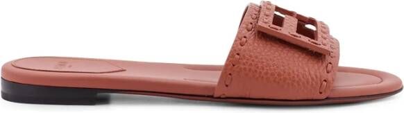 Fendi Sandalen 'Baguette' Slides in bruin