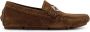 Fendi Bruine Platte Schoenen Metalen Logo Detail - Thumbnail 1