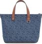 Fendi Canvas en leren boodschappentas - Thumbnail 1
