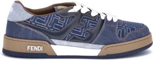 Fendi Denim Veterschoenen met FF Jacquard