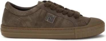 Fendi Domino Leren Low-Top Sneakers