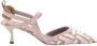 Fendi Monogram Kitten Heel Slingback Pumps Pink Dames - Thumbnail 9