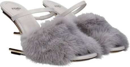 Fendi Elegante Leren Open Teen Sandalen