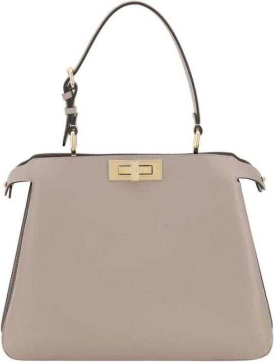 Fendi Elegante Peekaboo Leren Handtas