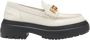 Fendi Elegante witte leren loafers - Thumbnail 1