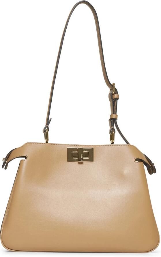 Fendi Beige Leren Handtas met Draaislot - Foto 2