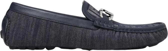 Fendi Denim Loafers Metalen Gesp - Foto 2