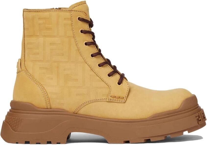 Fendi Embossed FF Motif Veterlaarzen