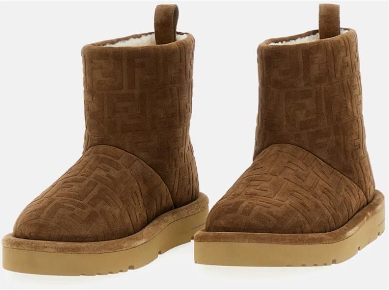 Fendi Suède Leren Enkellaarsjes - Foto 2