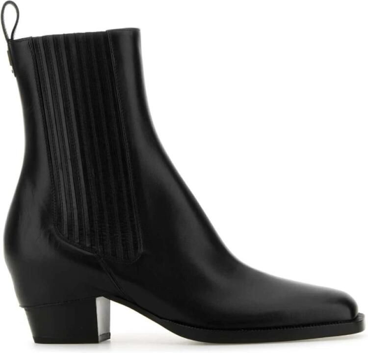 Fendi FF Logo Leren Enkelboots