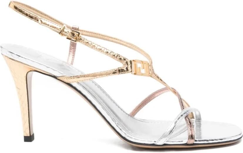 Fendi FFold Sandalen met hoge hak